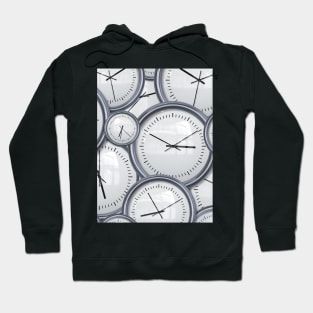 Silver Clocks Passing Time #2 Hoodie